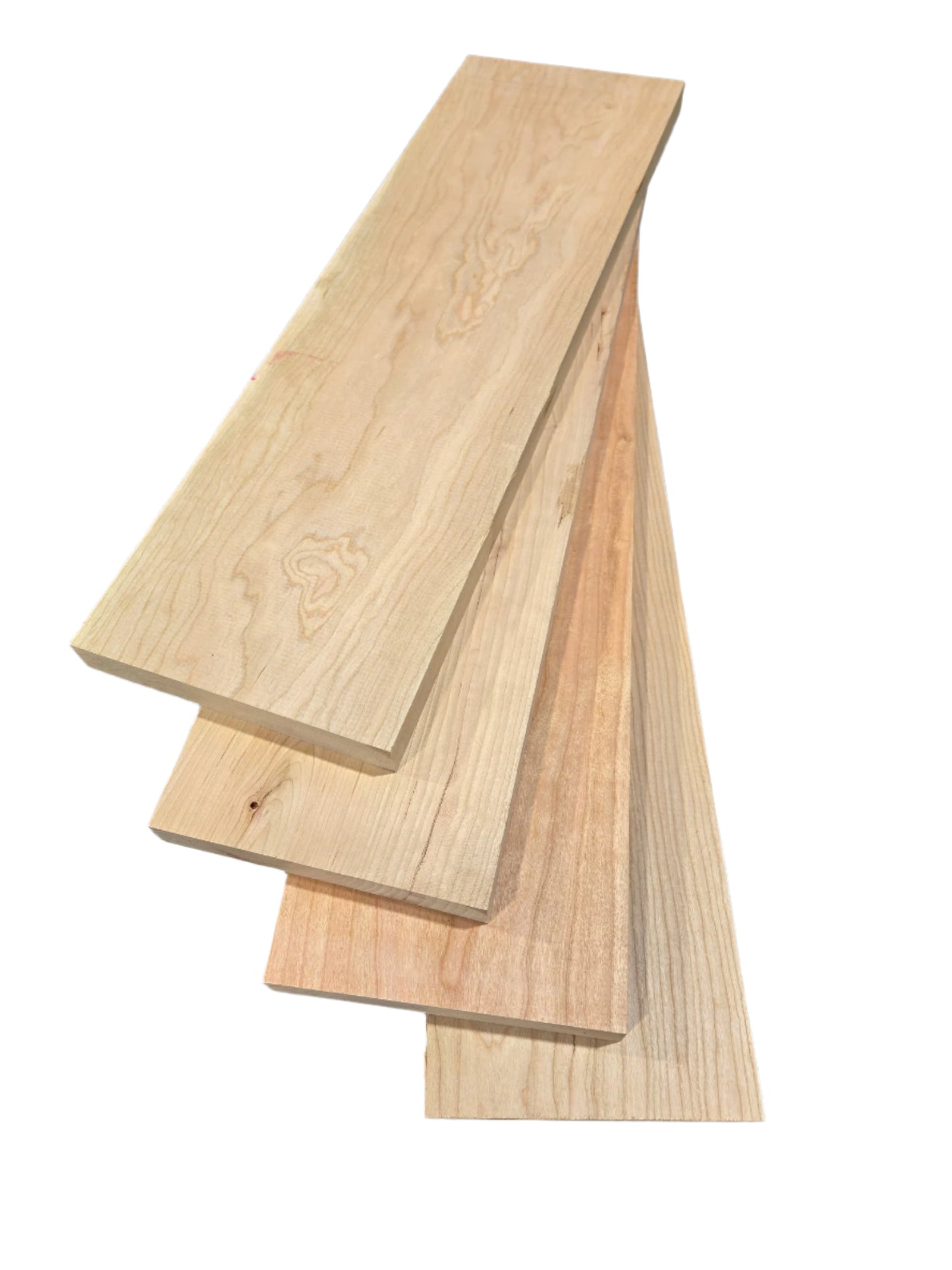 Cherry S4S Pre-Cut Hobby Pack - 4 Boards - 20" Long