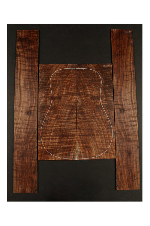 Figured Claro Walnut Dreadnought Back and Sides - 012