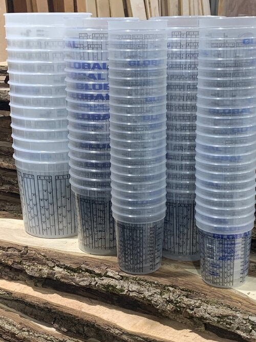 Calibrated Tubs for Measuring & Mixing Epoxy