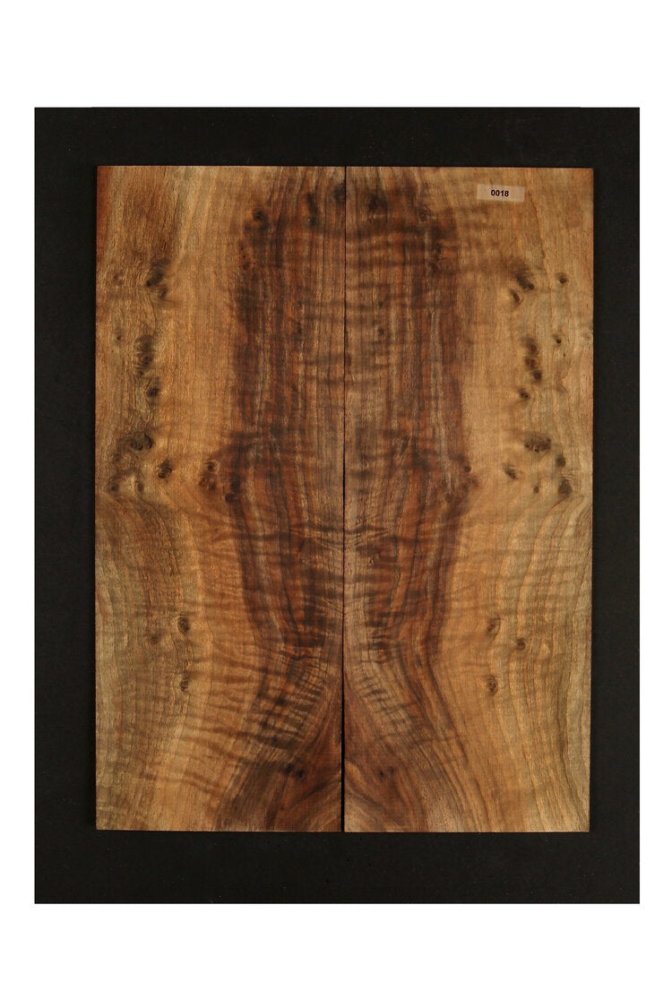 Figured Claro Walnut Electric Guitar Body .17" Thick - 018