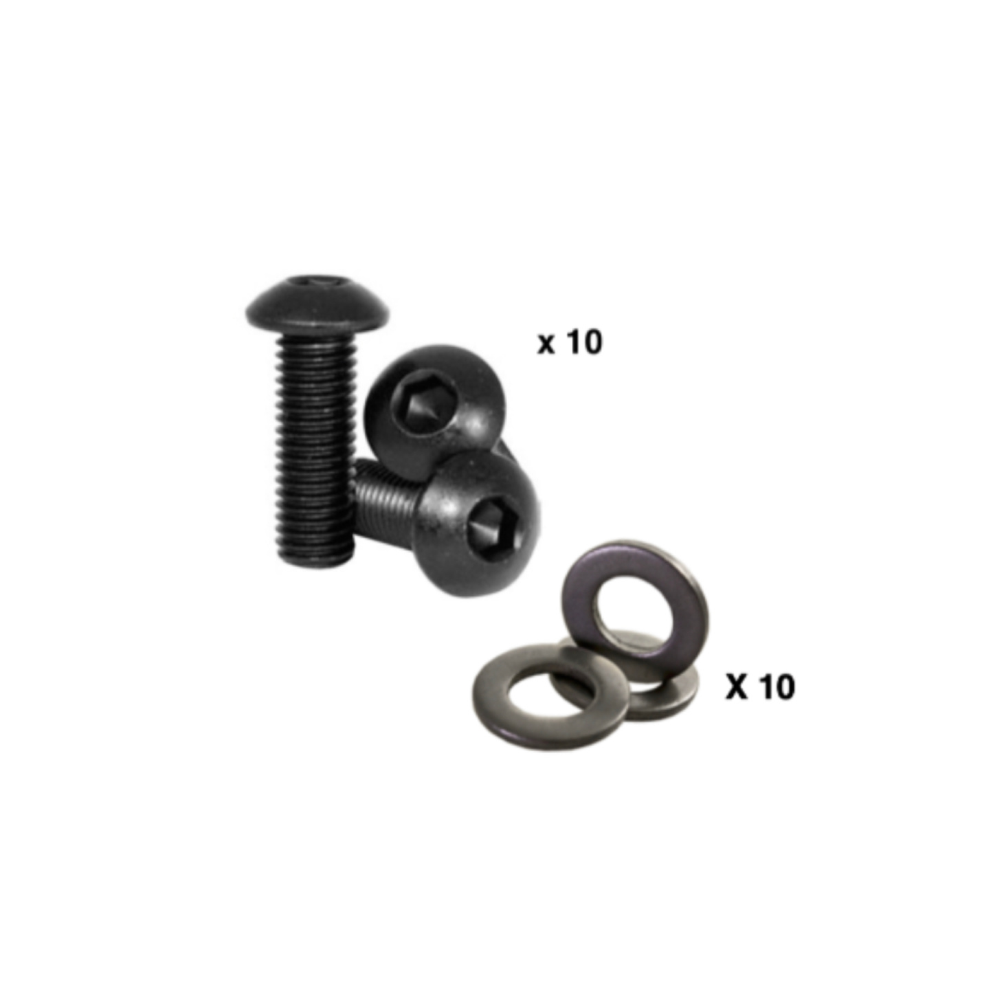 Button Head Screws & Washers for 5/16-18 Inserts - 10 Qty