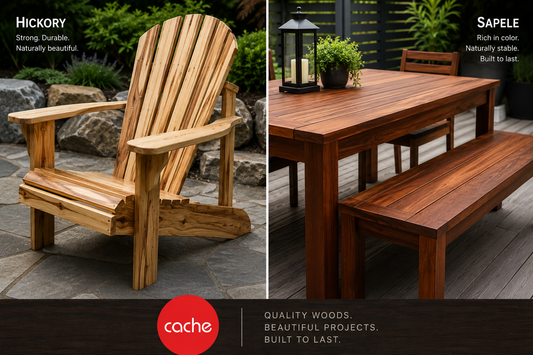 Great Woods for Building Outdoor Furniture