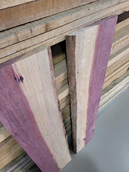 48" Purple Heart Coffee Table River Set #2