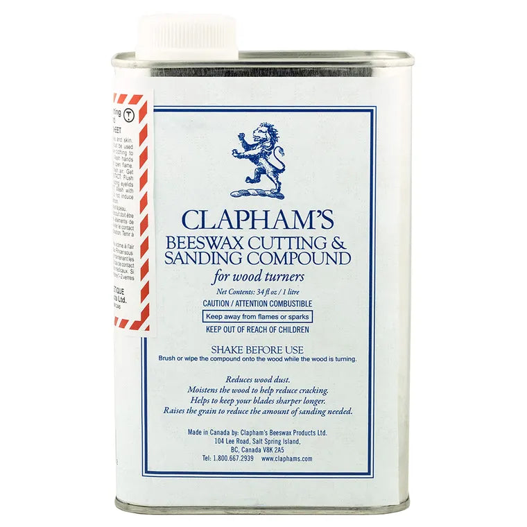 Clapham's Beeswax Cutting and Sanding Compound for Wood Turners