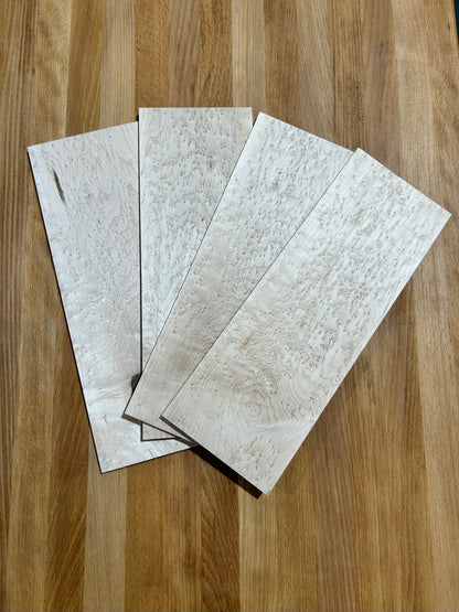 Birdseye Maple S4S Pre-Cut Hobby Pack - 4 Boards - 20" Long