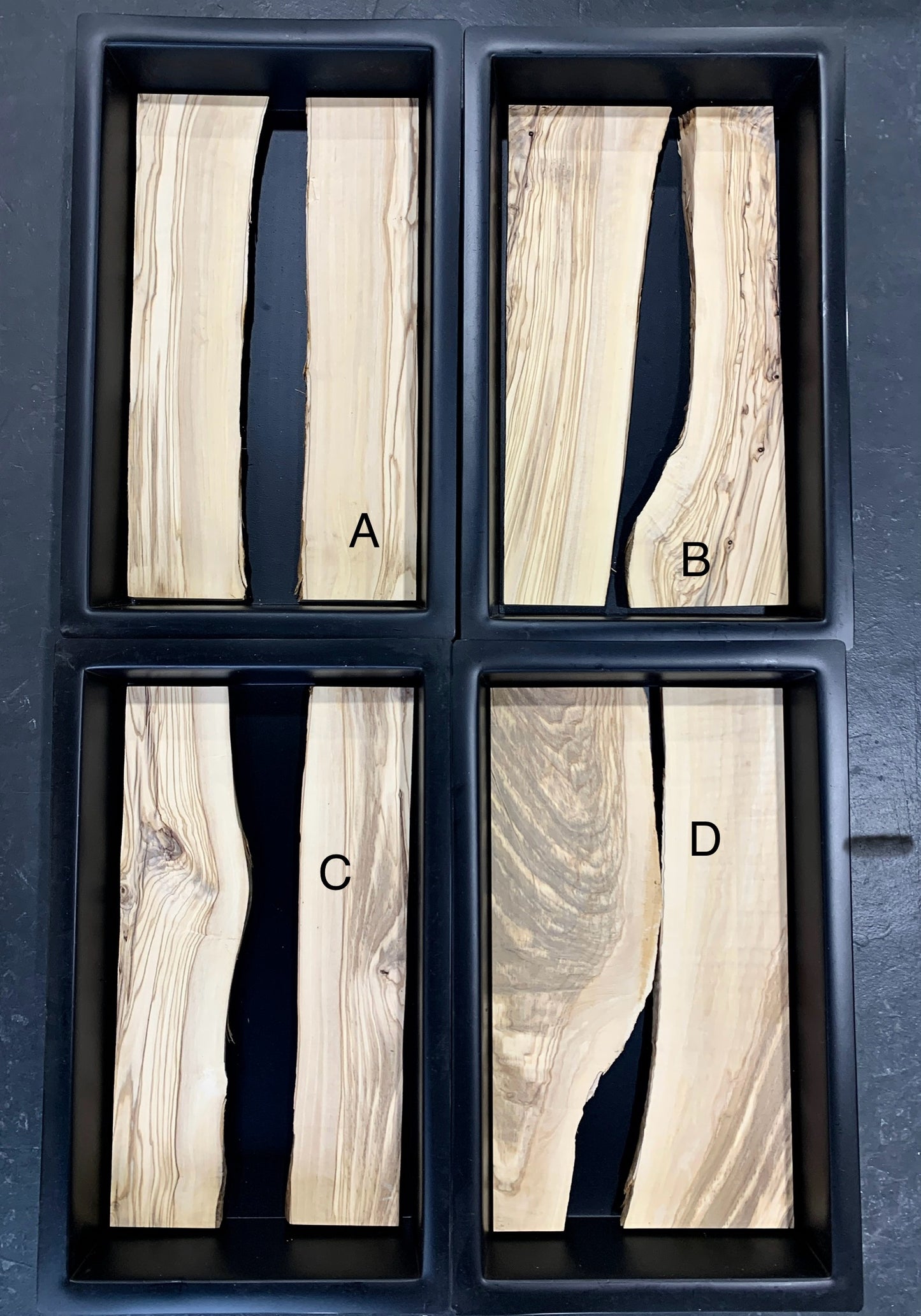 18" Olive Wood River Sets - Sold Individually