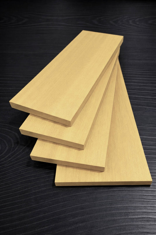 Yellowheart S4S Pre-Cut Hobby Pack - 4 Boards - 20" Long