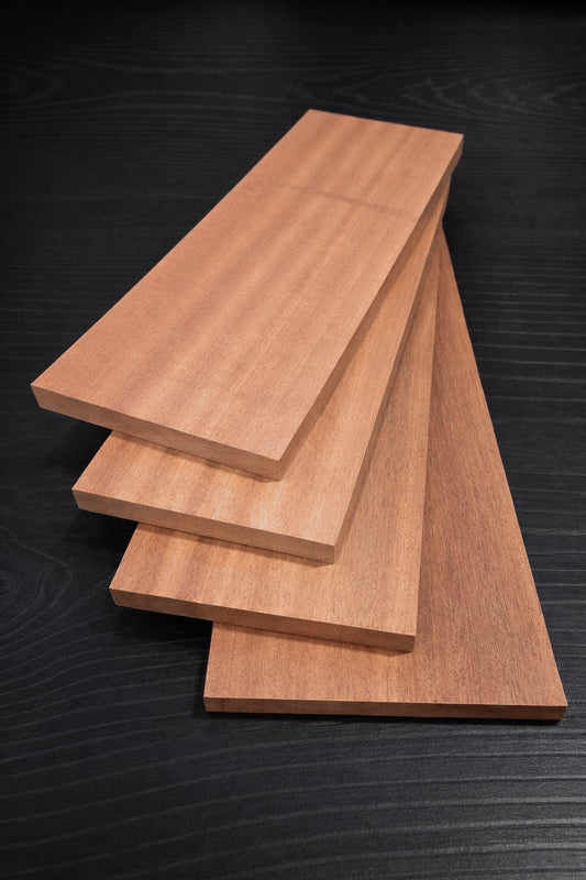 Sapele S4S Pre-Cut Hobby Pack - 4 Boards - 20" Long
