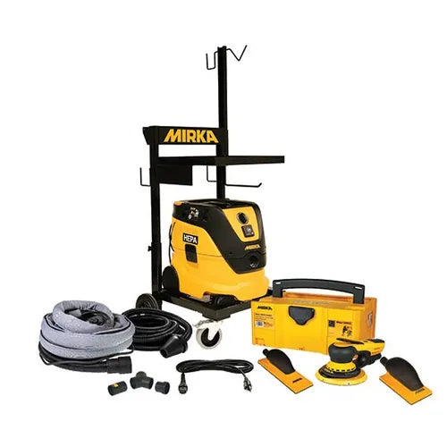 Mirka Trolley & DEROS II 6" Electric & Hand Sanding Kit