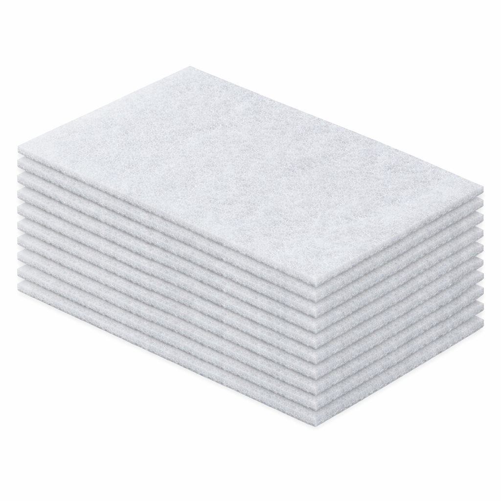 White 6x9 Non Woven Polishing Application Pads