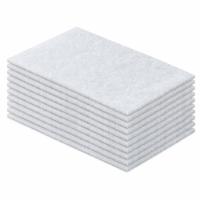 White 6x9 Non Woven Polishing Application Pads