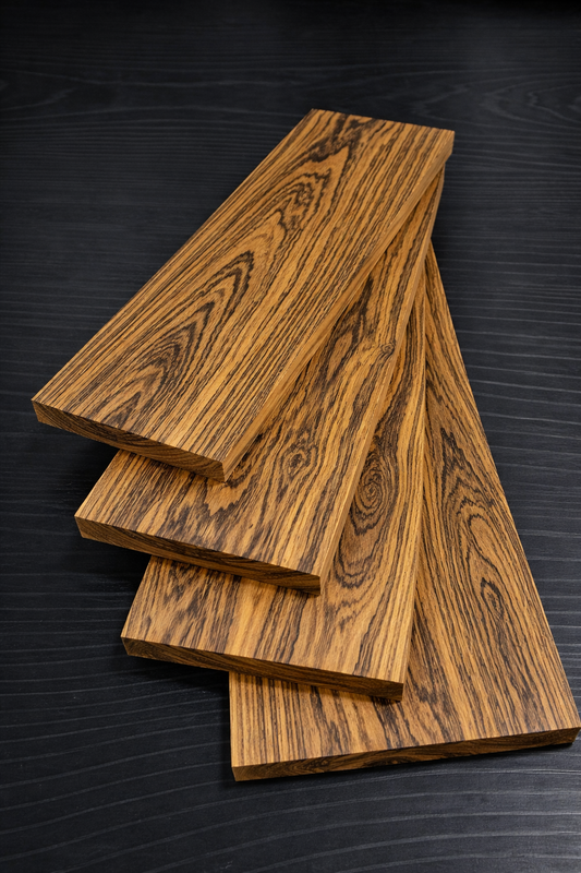 Bocote S4S Pre-Cut Hobby Pack - 4 Boards - 20" Long