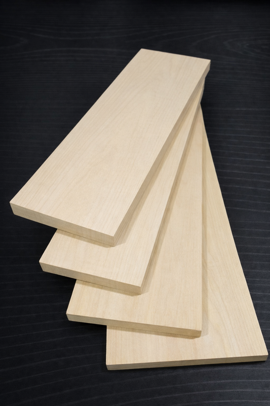 Basswood S4S Pre-Cut Hobby Pack - 4 Boards - 20" Long