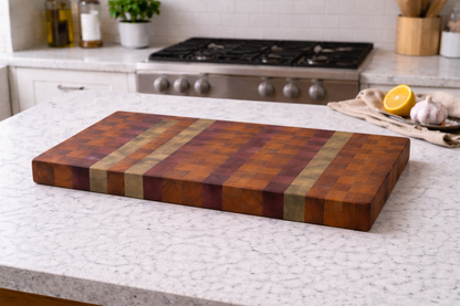 Exotic Mix Endgrain Cutting Board - 2 Sizes
