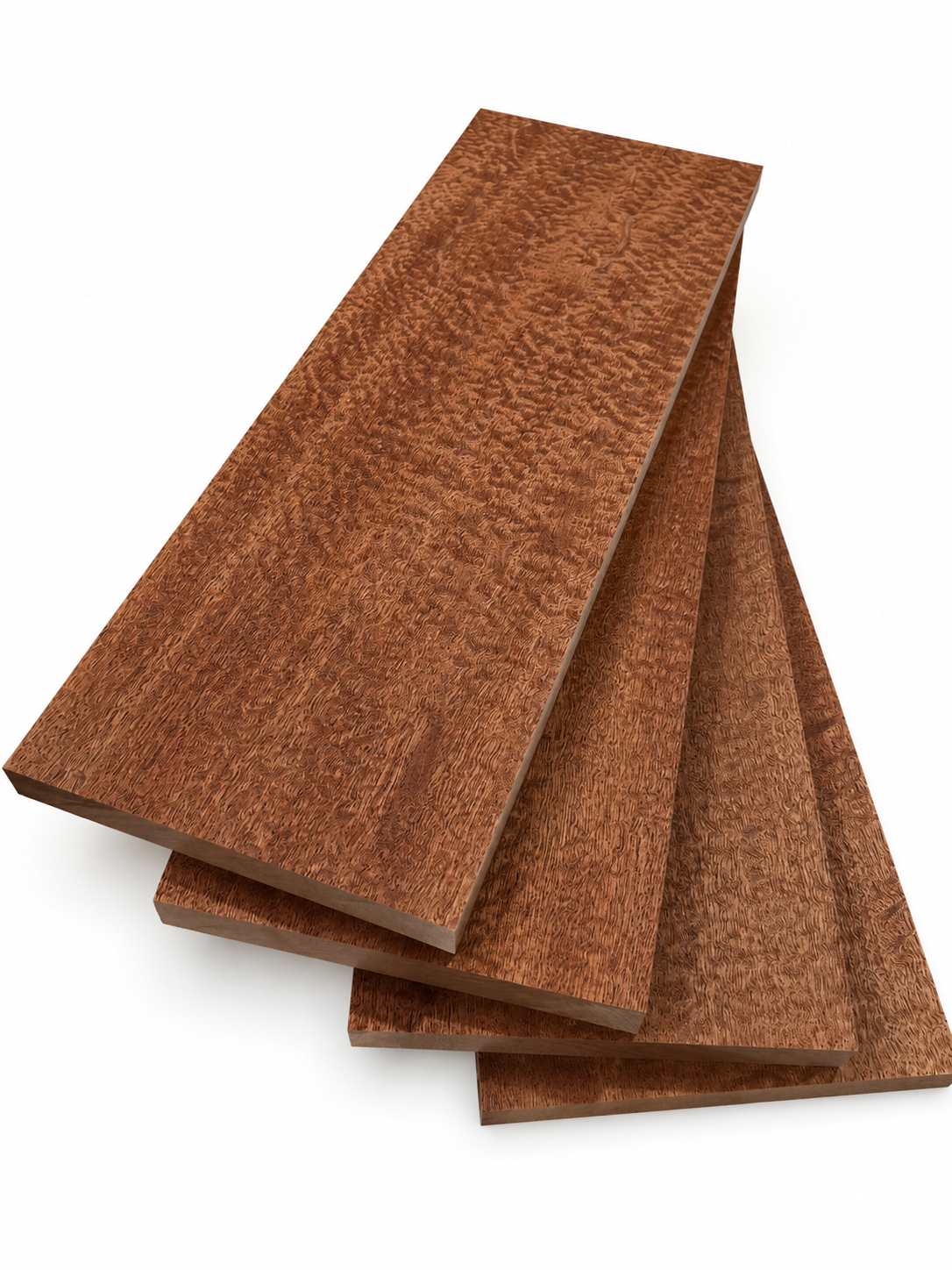Sapele Pommele S4S Pre-Cut Hobby Pack - 4 Boards - 20" Long (Copy)