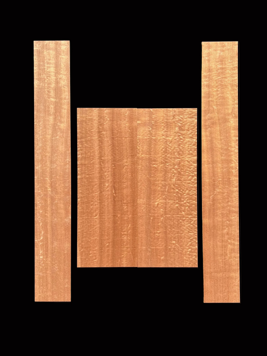 Sapele Pommele Dreadnought Back and Sides - 001