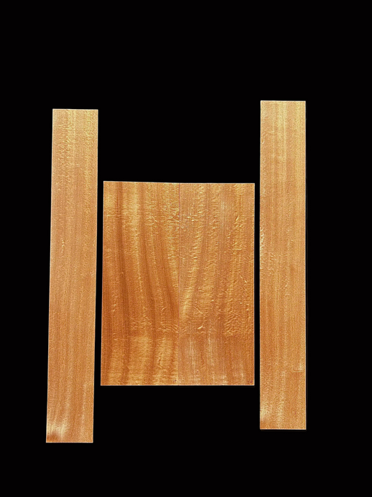 Sapele Pommele Dreadnought Back and Sides - 002