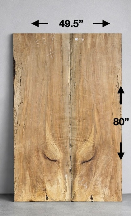 Spalted Maple Bookmatch Dining Top
