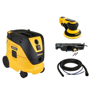 Mirka PROS Pneumatic Sander & Dust Extractor Kit