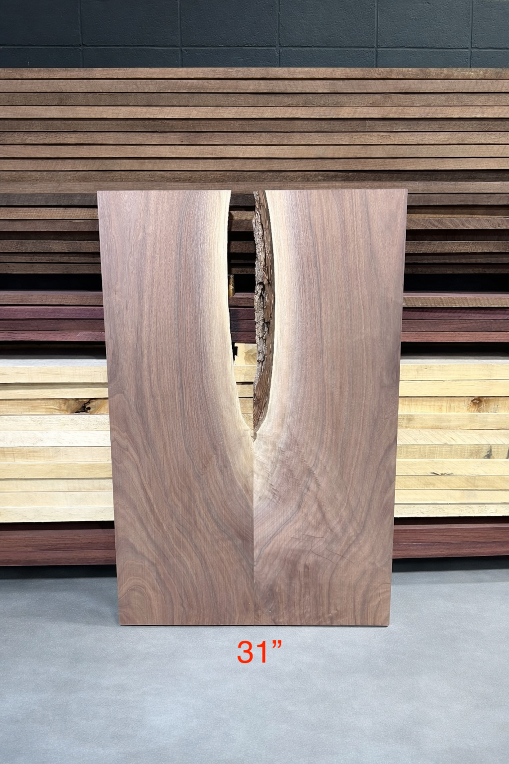 Black Walnut Bookmatch Set