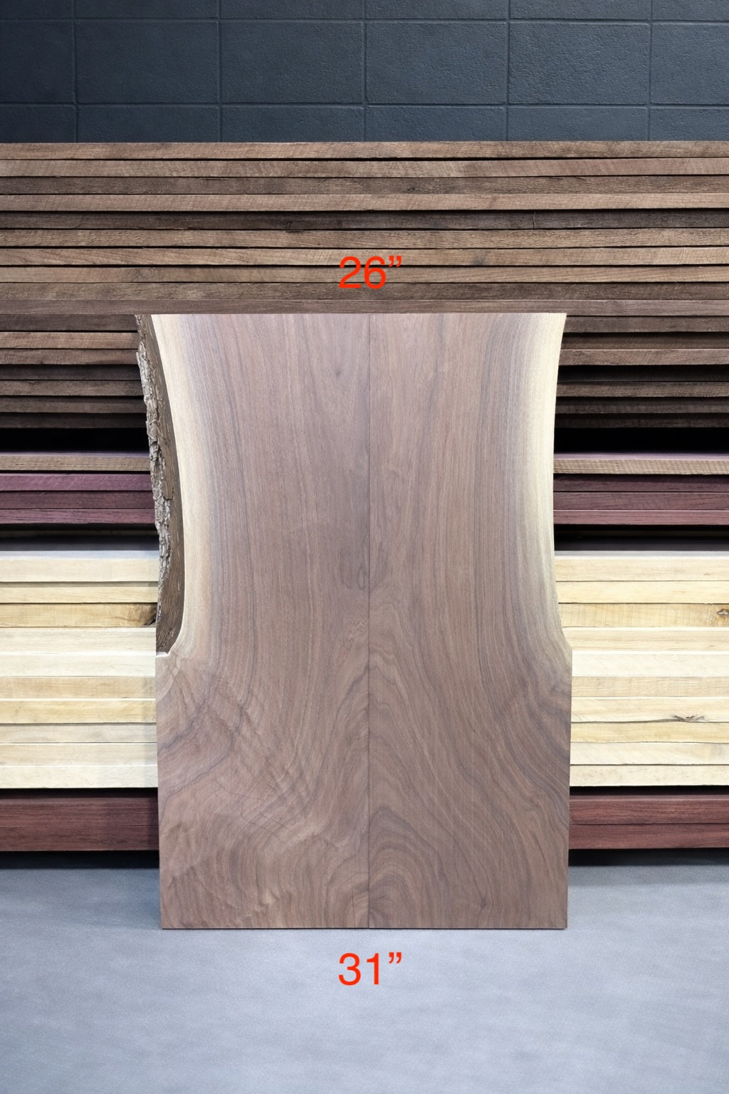 Black Walnut Bookmatch Set