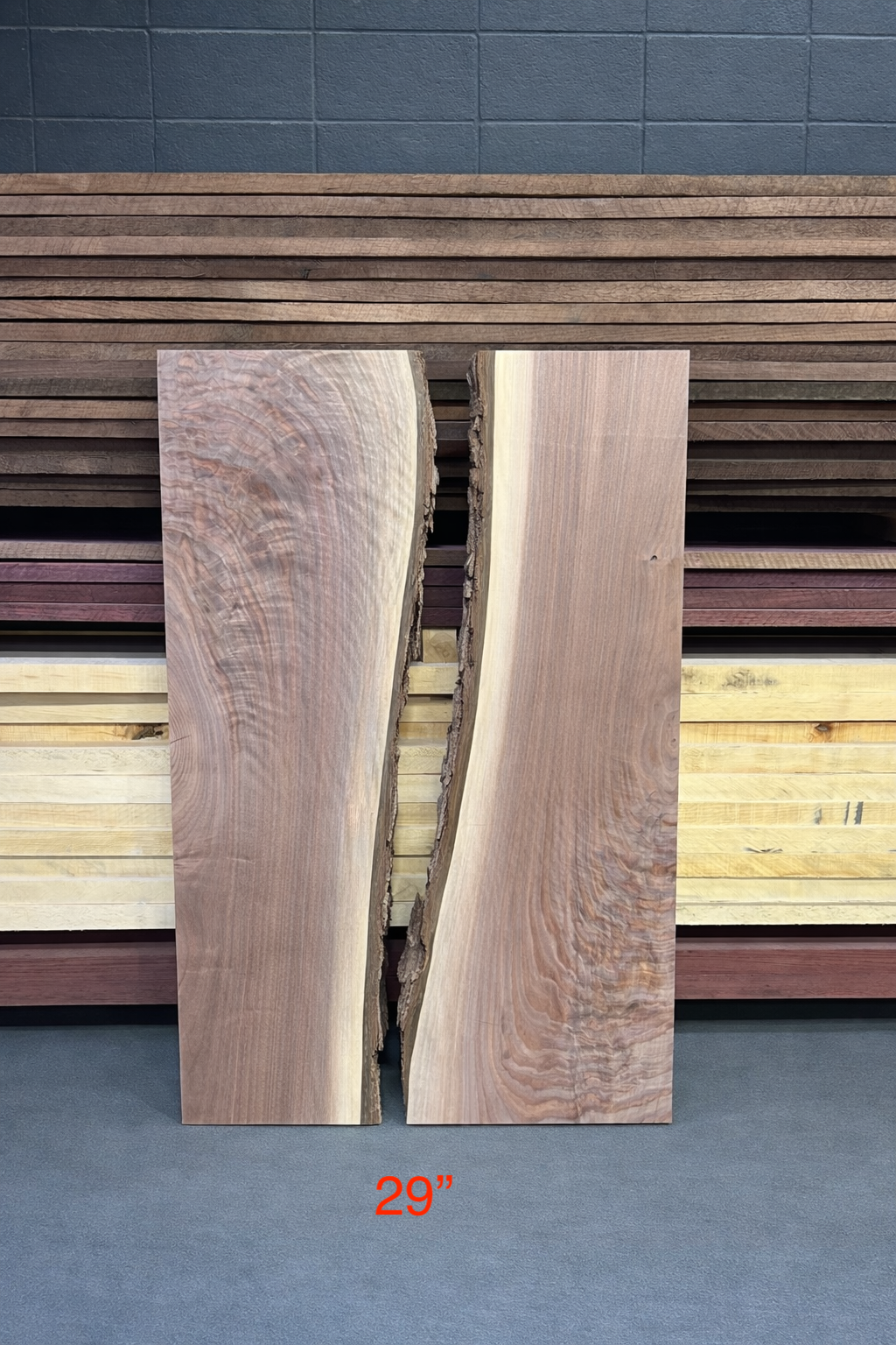 Black Walnut Bookmatch Set