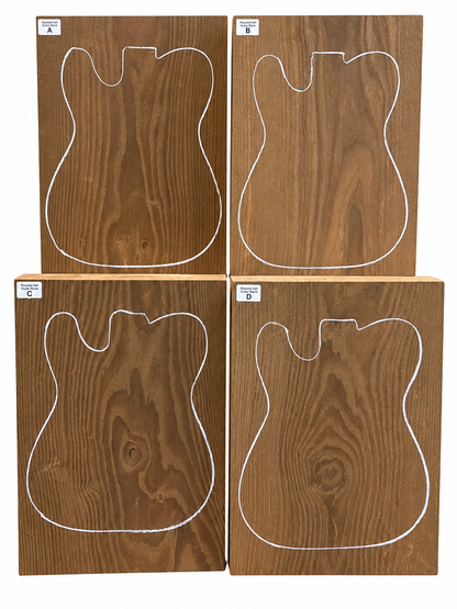 ROASTED ASH GUITAR BLANKS 