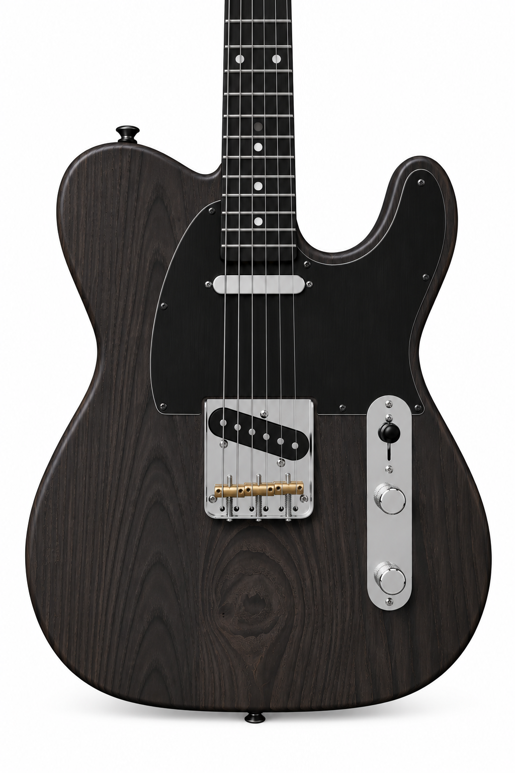 Roasted Ash Electric Guitar Blank - One Piece Body