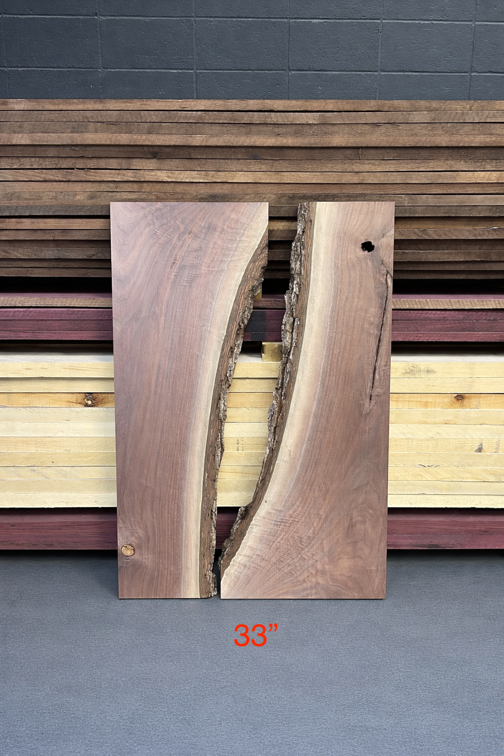 Black Walnut Bookmatch Set