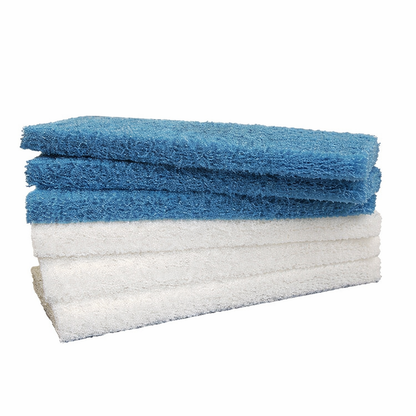 White blue non abrasive pads for Oil application at wood cache Calgary 