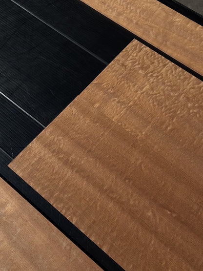 Sapele Pommele Dreadnought Back and Sides - 001
