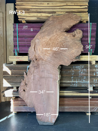 96" Redwood Burl RW-4-3