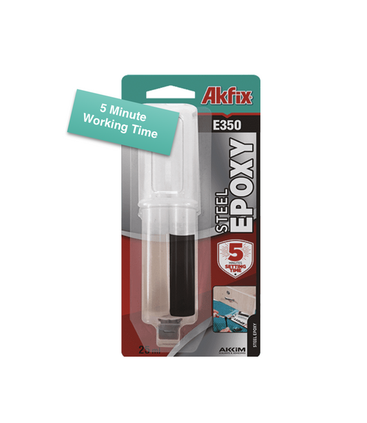 Akfix E350 Quick Setting Epoxy - Black