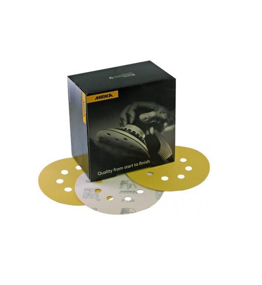 Mirka Gold 5" - 8 Hole Grip Abrasive Discs (50pk)