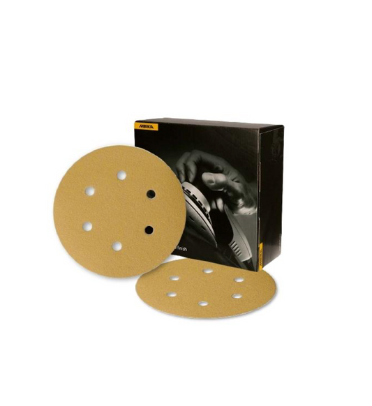 Mirka Gold 6" - 6 Hole Grip Abrasive Discs (50pk)